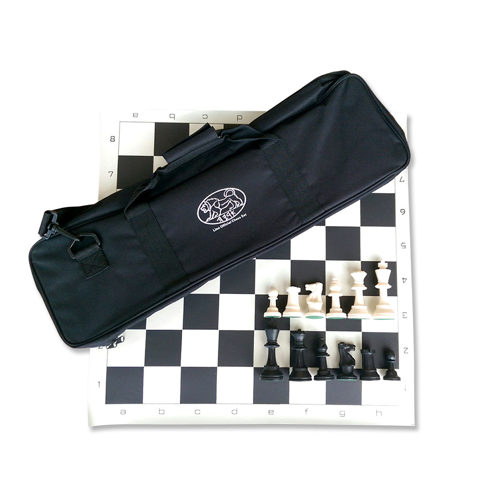 Lion official chess set in Rayon Black 